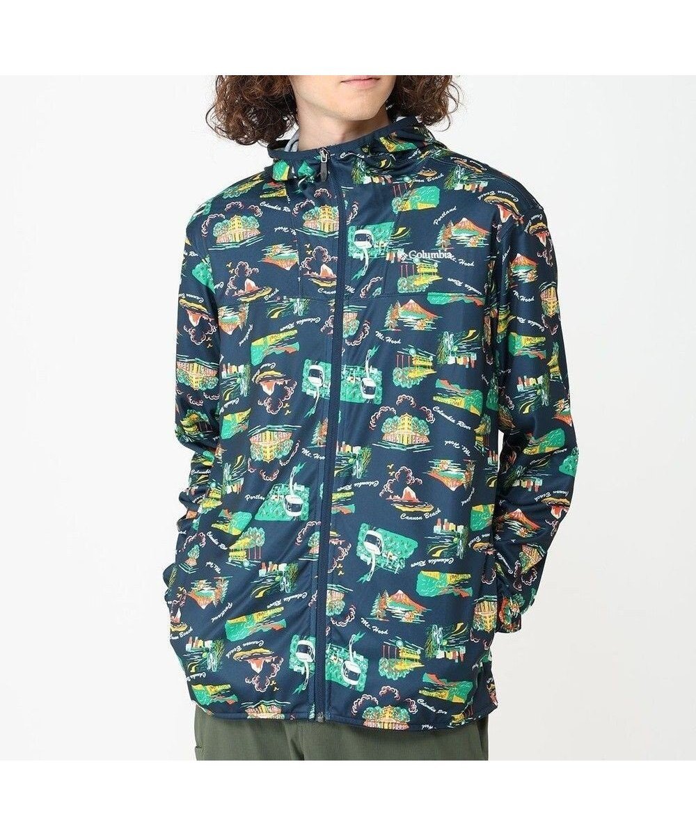【コロンビア/Columbia】のColumbia/ ポーラーパイオニアパターンドフルジップ /コロンビア インテリア・キッズ・メンズ・レディースファッション・服の通販 founy(ファニー) 　ファッション　Fashion　レディースファッション　Fashion for Women　トップス・カットソー　Cut & Sew Tops　レディースパーカー・カジュアルフーディー　Casual Hoodies & Sweatshirts　アウトドア　Outdoor Clothing　アロハ　Aloha　キャップ　Cap, Baseball Cap　サークル　Circle, Round Design　パーカー　Hoodie, Parka　フィット　Fit, Slim Fit　プリント　Print, Printed Pattern　レギュラー　Regular, Standard Fit　A/W・秋冬　Autumn/Winter　S/S・春夏　SS, Spring/Summer, Warm Season　再入荷　Restock / Back in Stock　おすすめ　Recommended / Our Picks　夏　Summer　Columbia Navy、 Portland Aloha|ID: prp329100004486054 ipo3291000000032787531