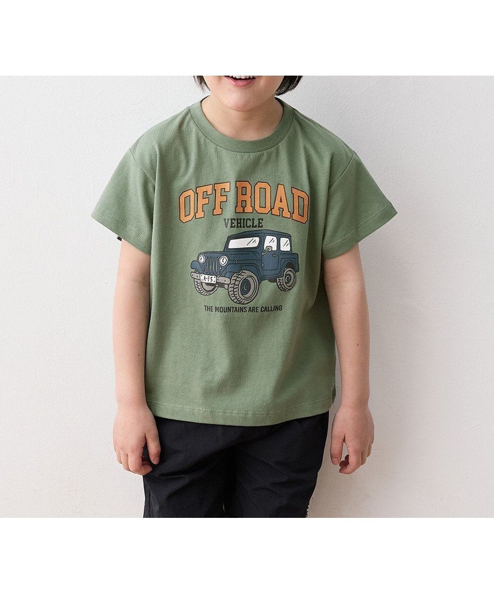 【エニファム/any FAM / KIDS】の車プリント 半袖Tシャツ インテリア・キッズ・メンズ・レディースファッション・服の通販 founy(ファニー) 　ファッション　Fashion　キッズファッション　KIDS　トップス・カットソー　Tops/Tees/Kids　春　Spring　カットソー　Cut And Sew　スマホ　Smartphone　プリント　Print　ポケット　Pocket　半袖　Short Sleeve　S/S・春夏　Ss・Spring/Summer　おすすめ　Recommend　夏　Summer　カーキ(ジープ)|ID: prp329100004487033 ipo3291000000031632200