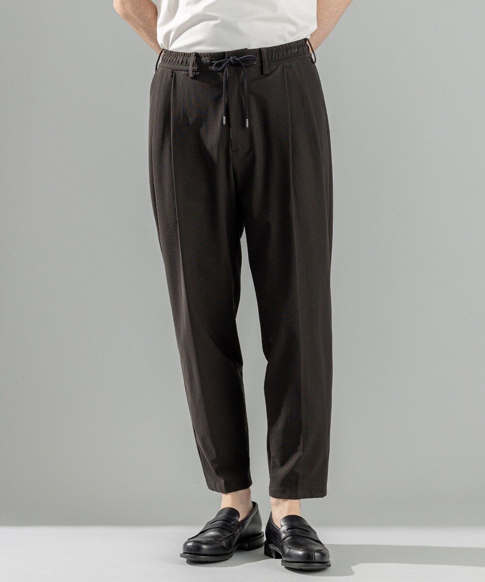 【ジョゼフ オム/JOSEPH HOMME / MEN】の新素材【洗える/抜群の通気性/360度ストレッチ/吸湿性】エアトールストレッチ ドロスト付ワイドテーパードパンツ/ ORIGIN CONVERTIBLE インテリア・キッズ・メンズ・レディースファッション・服の通販 founy(ファニー) 　ファッション　Fashion　メンズファッション　MEN　ボトムス　Bottoms/Men　春　Spring　洗える　Washable　ストレッチ　Stretch　セットアップ　Set Up　トレンド　Trend　ポケット　Pocket　メッシュ　Mesh　ループ　Loop　S/S・春夏　Ss・Spring/Summer　夏　Summer　ダークブラウン系|ID: prp329100004487082 ipo3291000000031941354