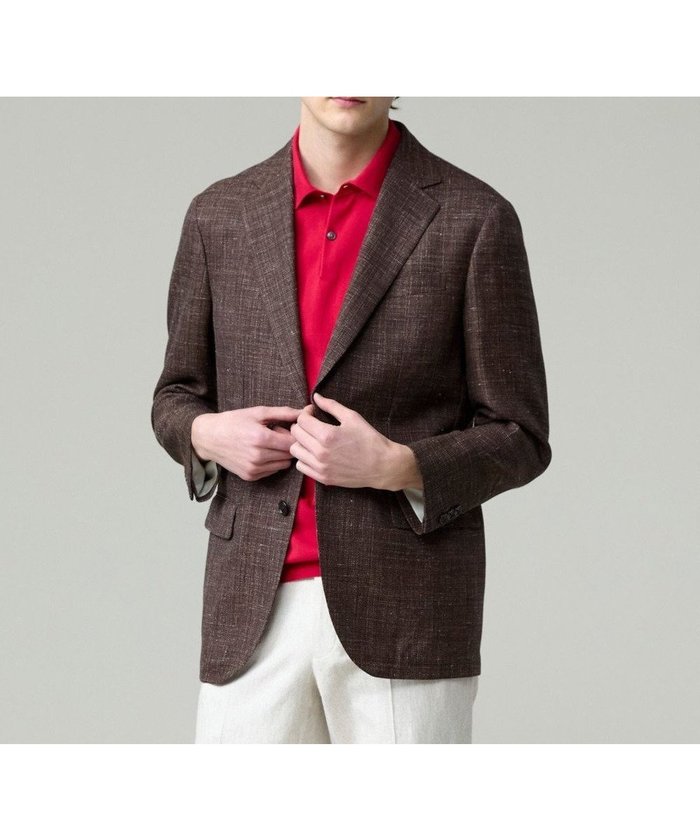 【ジェイ プレス/J.PRESS / MEN】の【WEB・一部店舗限定】フレーキーシルクリネン ジャケット インテリア・キッズ・メンズ・レディースファッション・服の通販 founy(ファニー) https://founy.com/ ファッション Fashion メンズファッション MEN アウター Coats Outerwear/Men テーラードジャケット Tailored Jackets シルク Silk ジャケット Jacket ファブリック Fabric ミックス Mix リネン Linen エレガント 上品 Elegant 夏 Summer 春 Spring S/S・春夏 Ss・Spring/Summer |ID: prp329100004487086 ipo3291000000032037441