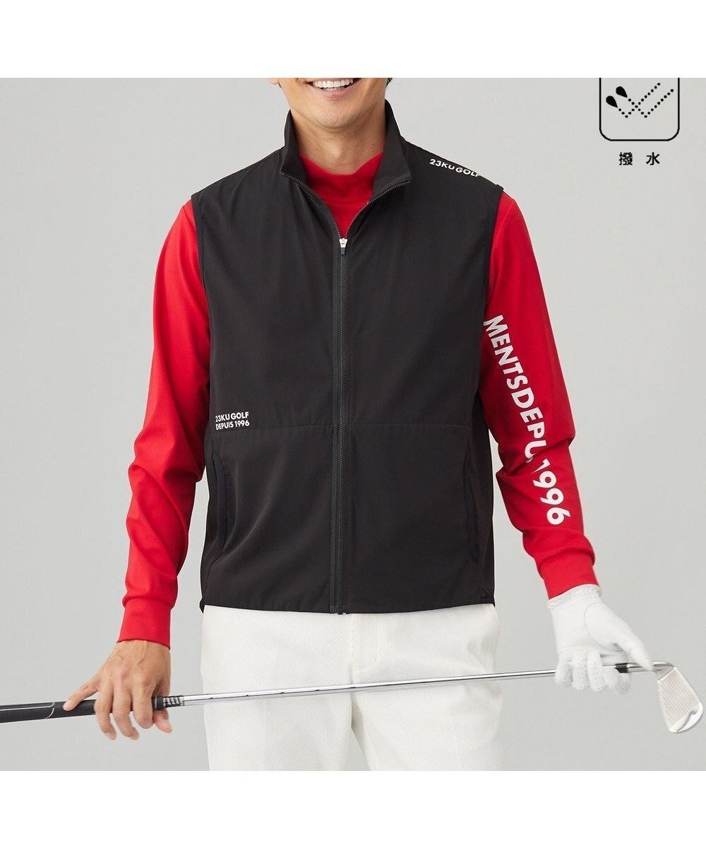 【23区 ゴルフ/23区GOLF / MEN】の【MEN】【ストレッチ/撥水】ライトベスト 清涼感と機能性 暑い季節もさわやかに 人気、トレンドファッション・服の通販 founy(ファニー) 　ファッション　Fashion　メンズファッション　Fashion for Men　アウター　Men's Coats Outerwear　アイレット　Eyelet Lace　ジャケット　Jacket, Outerwear　ストレッチ　Stretch, Stretchy Fabric　タフタ　Taffeta, Structured Fabric　ベスト　Vest, Waistcoat　エレガント 上品　Elegant　再入荷　Restock / Back in Stock　A/W・秋冬　Autumn/Winter　 other-1|ID: prp329100004487109 ipo3291000000033262844