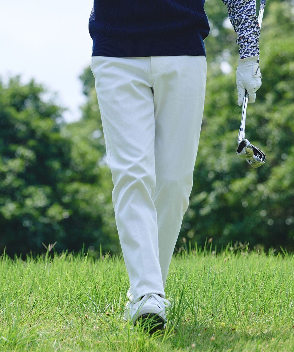 【23区 ゴルフ/23区GOLF / MEN】の【MEN】【ストレッチ】ハイパワーストレッチカルゼパンツ インテリア・キッズ・メンズ・レディースファッション・服の通販 founy(ファニー) 　ファッション　Fashion　メンズファッション　Fashion for Men　ボトムス　Bottoms　ゴルフ　Golf　シンプル　Simple, Minimal　ストレッチ　Stretch, Stretchy Fabric　パターン　Pattern, Design Print　エレガント 上品　Elegant　A/W・秋冬　Autumn/Winter　ホワイト系|ID: prp329100004487151 ipo3291000000032675115