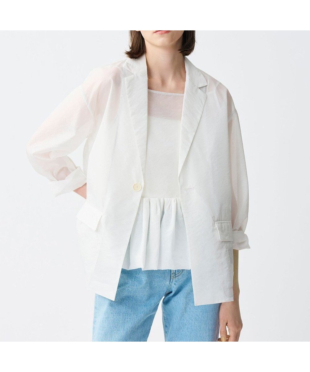 【アンクレイヴ/uncrave】の【久慈暁子さん着用】シアー オーガンジー シャツ ジャケット 人気、トレンドファッション・服の通販 founy(ファニー) ファッションモデル・俳優・女優 Models 女性 Women 佐藤晴美 Sato Harumi ファッション Fashion レディースファッション Fashion for Women アウター Coat / Outerwear Collection レディースジャケット・軽アウター Jackets テーラードジャケット / 通勤・きれいめスタイル Tailored Jackets & Blazers インナー Innerwear エアリー Airy Texture オーガンジー Organza Fabric 春 Spring シアー Sheer, See-Through シンプル Simple, Minimal ジャケット Jacket, Outerwear ブライト Bright, Shiny S/S・春夏 SS, Spring/Summer, Warm Season 夏 Summer エレガント 上品 Elegant other-1|ID: prp329100004487164 ipo3291000000034452468