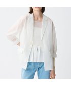 【アンクレイヴ/uncrave】の【久慈暁子さん着用】シアー オーガンジー シャツ ジャケット オフ(久慈暁子さん着用)|ID: prp329100004487164 ipo3291000000034452469