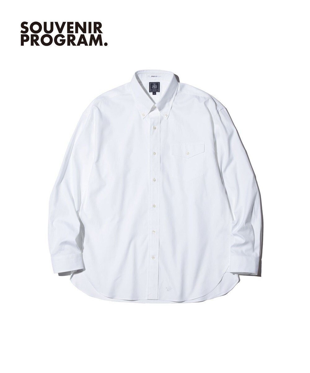 【ジェイ プレス/J.PRESS / MEN】の【J.PRESS ORIGINALS】Pin Oxford B.D. Shirt / Baggy Fit インテリア・キッズ・メンズ・レディースファッション・服の通販 founy(ファニー) 　ファッション　Fashion　レディースファッション　Fashion for Women　トップス・カットソー　Cut & Sew Tops　シャツ・ブラウス・オフィスカジュアル　Elegant Blouses & Button-Ups　シンプル　Simple, Minimal　定番　Standard, Basic Item　フラップ　Flap, Flap Pocket　ポケット　Pocket, Pocket Detail　リラックス　Relax, Relaxed Fit　A/W・秋冬　Autumn/Winter　S/S・春夏　SS, Spring/Summer, Warm Season　夏　Summer　エレガント 上品　Elegant　ホワイト系|ID: prp329100004487611 ipo3291000000032744509