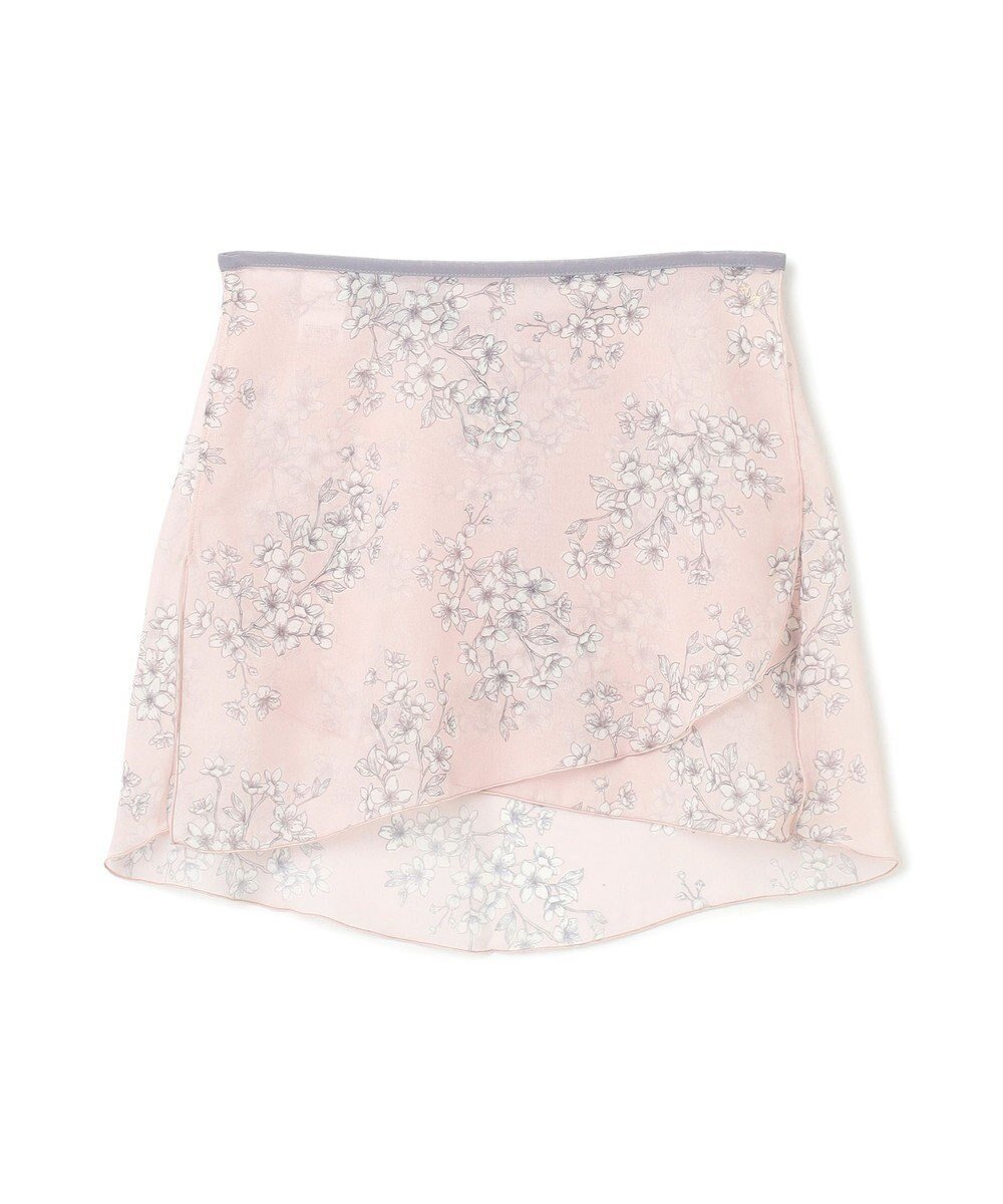 【チャコット/Chacott】の【MAY NAGAHISA】巻きスカート インテリア・キッズ・メンズ・レディースファッション・服の通販 founy(ファニー) 　ファッション　Fashion　レディースファッション　Ladies' Fashion Online　スカート　Skirt　コレクション　Collection　シフォン　Chiffon　ショート　Short　スリット　Slit　プリント　Print　春　Spring　ピンクプリント|ID: prp329100004487666 ipo3291000000032598827