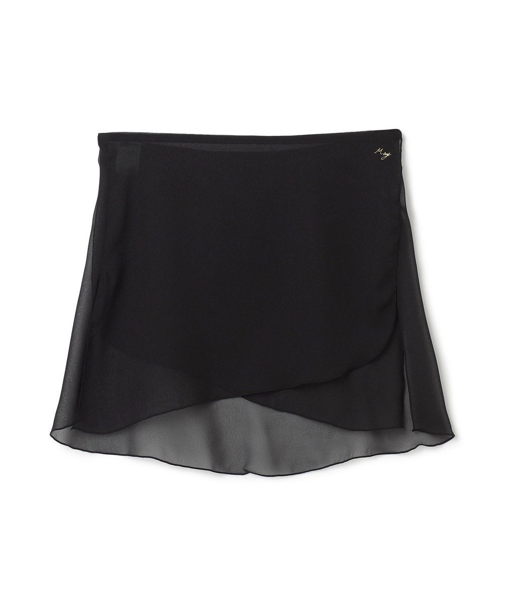 【チャコット/Chacott】の【MAY NAGAHISA】巻きスカート インテリア・キッズ・メンズ・レディースファッション・服の通販 founy(ファニー) 　ファッション　Fashion　レディースファッション　WOMEN　スカート　Skirt　コレクション　Collection　ショート　Short　スリット　Slit　チェリー　Cherry　春　Spring　ブラック|ID: prp329100004487669 ipo3291000000032263193