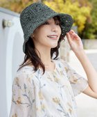 【ティアクラッセ/Tiaclasse】のクロシェ柄編みバケットハット グリーン|ID: prp329100004487712 ipo3291000000032598852