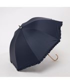 【アンビリオン/UNBILLION】のカシュネ cachenez / PUヒートカットフリルバルーンショートパラソル ネイビー|ID: prp329100004487754 ipo3291000000031831806