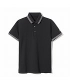 【ゼロハリバートン/ZERO HALLIBURTON】の【吸水速乾・UVケア】 ダブルラインベーシック鹿の子ポロシャツ ZHG-W5S4a 82977 ブラック|ID: prp329100004487766 ipo3291000000031831834