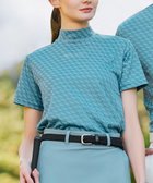 【ゼロハリバートン/ZERO HALLIBURTON】の【吸水速乾・UVケア】 ZHモノグラムモックネックTシャツ ZHG-W5S 82979 ライトブルー|ID: prp329100004487774 ipo3291000000032368831