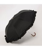【アンビリオン/UNBILLION】のカシュネ cachenez / PUビッグフリルトップレス2段折りたたみ傘 ブラック|ID: prp329100004487780 ipo3291000000032598600