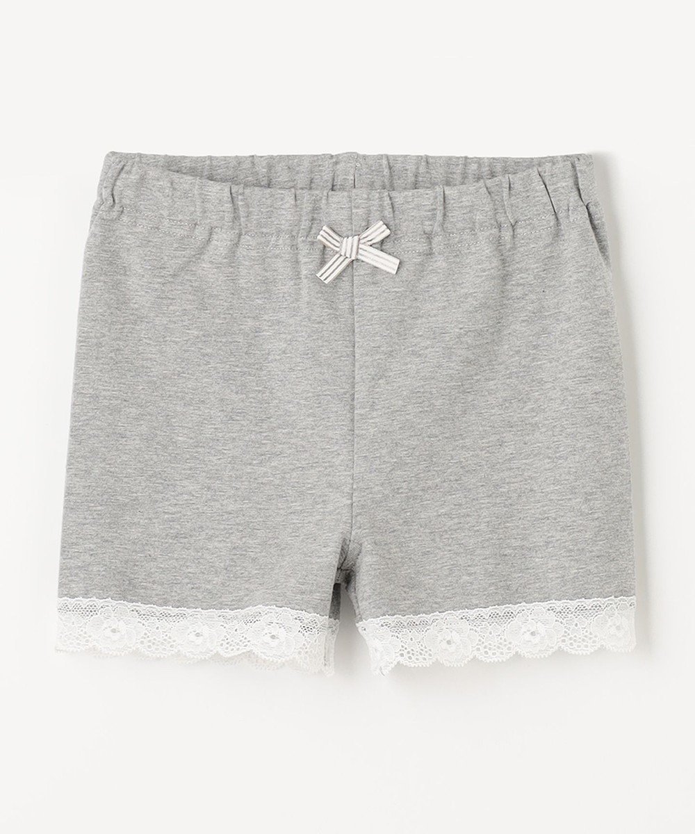 【エニファム/any FAM / KIDS】の1分丈 スパッツ インテリア・キッズ・メンズ・レディースファッション・服の通販 founy(ファニー) 　ファッション　Fashion　キッズファッション　KIDS　インナー　Inner　ガーリー　Girly　ギャザー　Gather　シンプル　Simple　リボン　Ribbon　レギンス　Leggings　グレー|ID: prp329100004488920 ipo3291000000031961611