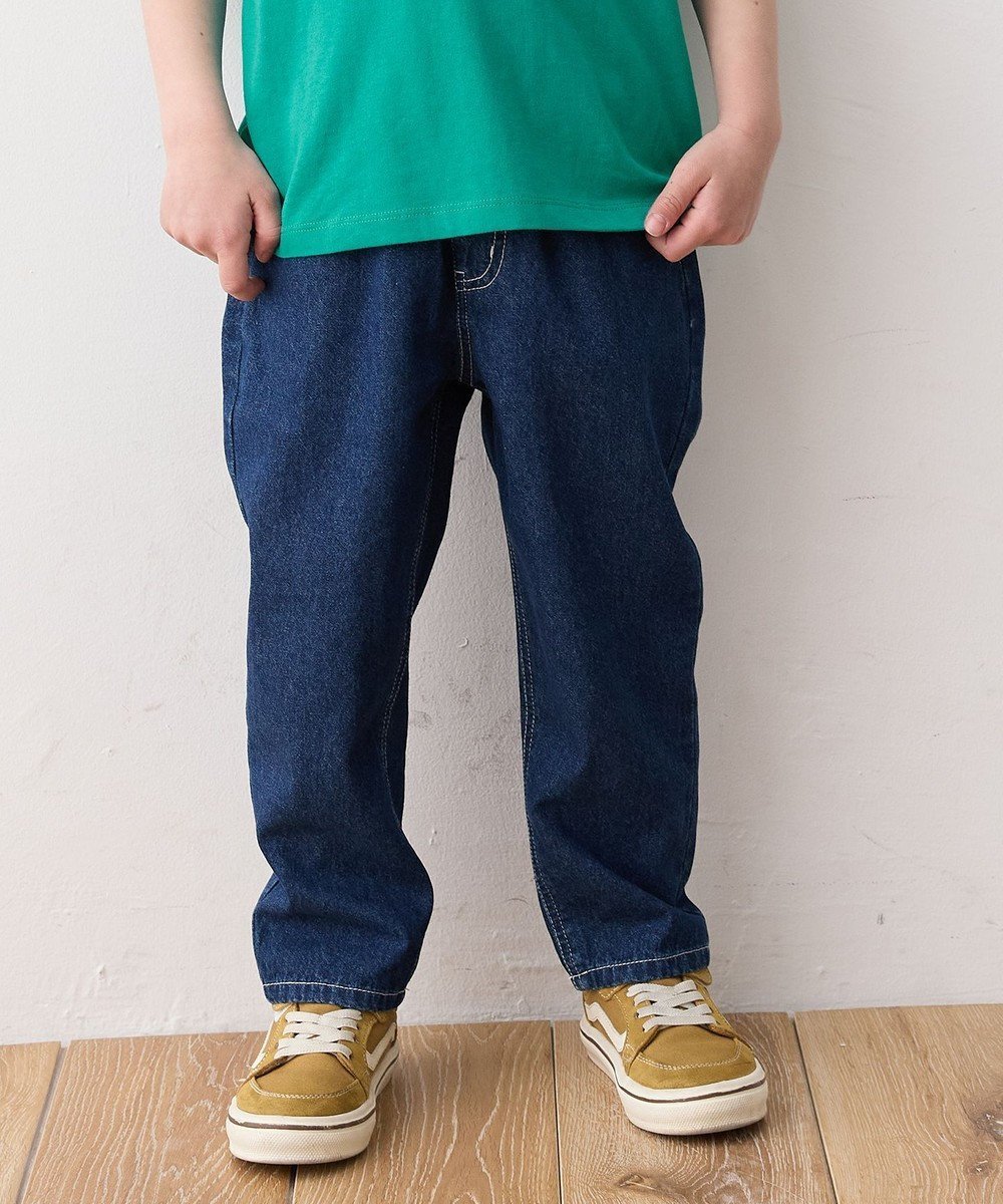 【エニファム/any FAM / KIDS】のロングパンツ インテリア・キッズ・メンズ・レディースファッション・服の通販 founy(ファニー) 　ファッション　Fashion　キッズファッション　KIDS　ボトムス　Bottoms/Kids　春　Spring　シンプル　Simple　スマホ　Smartphone　デニム　Denim　ポケット　Pocket　ロング　Long　S/S・春夏　Ss・Spring/Summer　夏　Summer　ネイビーデニム|ID: prp329100004488929 ipo3291000000031974761
