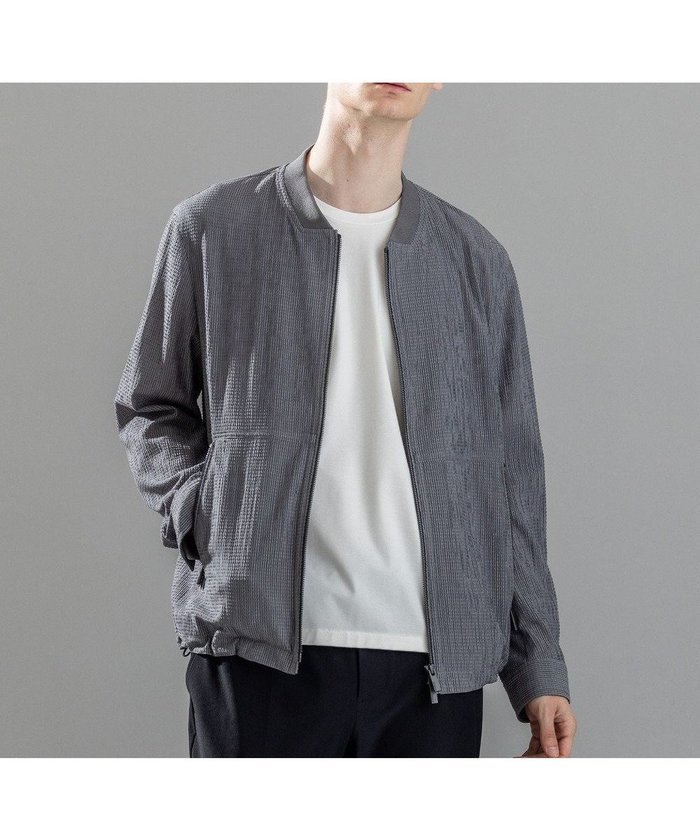 【ジョゼフ オム/JOSEPH HOMME / MEN】の新素材【洗える/速乾性/通気性/ストレッチ】トリコサッカーストレッチ ジップアップブルゾン インテリア・キッズ・メンズ・レディースファッション・服の通販 founy(ファニー) https://founy.com/ ファッション Fashion メンズファッション Fashion for Men アウター Men's Coats Outerwear ブルゾンジャケット / カジュアルアウター Bomber Jackets & Blousons 春 Spring 洗える Machine Washable カフス Cuff Design サッカー Seersucker, Summer Fabric ジップ Zip, Zipper ジャケット Jacket, Outerwear ストレッチ Stretch, Stretchy Fabric セットアップ Set-Up, Coordinated Outfit ドローコード Drawcord, Drawstring Cord フロント Front, Front Design ブルゾン Blouson, Bomber Jacket ポケット Pocket, Pocket Detail S/S・春夏 SS, Spring/Summer, Warm Season 再入荷 Restock / Back in Stock 夏 Summer |ID: prp329100004488932 ipo3291000000032616463