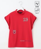 【23区 ゴルフ/NIJYUSANKU GOLF】の【WOMEN】新色追加!【吸水速乾/UVカット】フレンチスリーブロゴモックネック レッド系|ID: prp329100004488966 ipo3291000000035405604