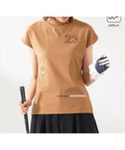 【23区 ゴルフ/NIJYUSANKU GOLF】の【WOMEN】新色追加!【吸水速乾/UVカット】フレンチスリーブロゴモックネック キャメル系|ID: prp329100004488966 ipo3291000000035405609
