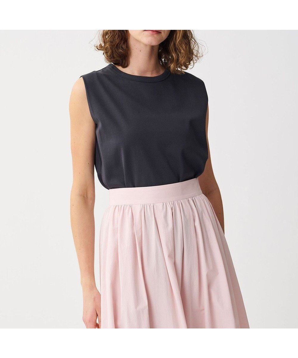 【アンクレイヴ/uncrave】のダブルフェイスジャージー ノースリーブカットソー インテリア・キッズ・メンズ・レディースファッション・服の通販 founy(ファニー) ファッション Fashion レディースファッション Fashion for Women トップス・カットソー Cut & Sew Tops キャミソール&ノースリーブ Camisoles & Sleeveless Tops シャツ・ブラウス・オフィスカジュアル Elegant Blouses & Button-Ups ロングTシャツ・Tシャツ Longline T-Shirts & Tees カットソー・ベーシックTシャツ Cut-and-Sewn Tops / Stretch Tees & Basics 春 Spring カットソー Cut and Sewn Top ショルダー Shoulder, Shoulder Strap シルケット Silket, Silky Cotton スリット Slit, Slit Detail ダブル Double, Double-Breasted 定番 Standard, Basic Item フェイス Face, Facial Design S/S・春夏 SS, Spring/Summer, Warm Season 夏 Summer スレート|ID: prp329100004488993 ipo3291000000033499225