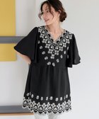 【ティアクラッセ/Tiaclasse】のスカラップレースチュニックブラウス ブラック|ID: prp329100004488999 ipo3291000000035672276