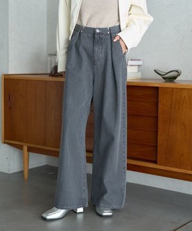 【アースミュージックアンドエコロジー/earth music&ecology】のタックホックデニムパンツ 人気、トレンドファッション・服の通販 founy(ファニー) ファッション Fashion レディースファッション WOMEN パンツ Pants デニムパンツ Denim Pants おすすめ Recommend デニム Denim トレンド Trend ビッグ Big ポケット Pocket メタル Metal ロング Long A/W・秋冬 Aw・Autumn/Winter・Fw・Fall-Winter |ID:prp329100004489001
