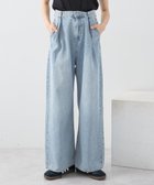 【アースミュージックアンドエコロジー/earth music&ecology】のタックホックデニムパンツ Light Indigo|ID: prp329100004489001 ipo3291000000032526620