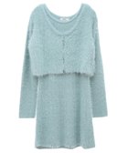 【アースミュージックアンドエコロジー/earth music&ecology】のSET2点シャギーショートカーデ+ミニワンピース Mint Green|ID: prp329100004489022 ipo3291000000033221429