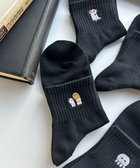 【ウィゴー/WEGO】のアニマル刺繍アンクル底パイルソックス 柄8|ID: prp329100004489051 ipo3291000000031979345