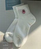【ウィゴー/WEGO】のアニマル刺繍アンクル底パイルソックス 柄16|ID: prp329100004489051 ipo3291000000031979362