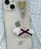 【ウィゴー/WEGO】のリボンエンジェルキーホルダー ピンク|ID: prp329100004489062 ipo3291000000032743747