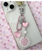 【ウィゴー/WEGO】のハートぐるぐるビーズキーホルダー ピンク|ID: prp329100004489065 ipo3291000000032732870