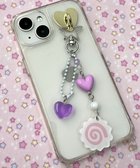 【ウィゴー/WEGO】のハートぐるぐるビーズキーホルダー パープル|ID: prp329100004489065 ipo3291000000032732871