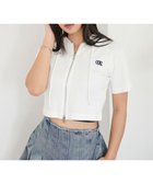 【ウィゴー/WEGO】のリブハンソデジップパーカー ホワイト|ID: prp329100004489076 ipo3291000000032288657