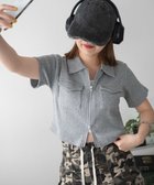 【ウィゴー/WEGO】のポケットデザインWZIPトップス 杢グレー|ID: prp329100004489077 ipo3291000000032261944