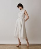 【グレース コンチネンタル/GRACE CONTINENTAL】のフラワーライン刺繍ワンピース ホワイト|ID: prp329100004489089 ipo3291000000032744779