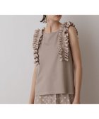 【グレース コンチネンタル/GRACE CONTINENTAL】のフリルカットトップ ベージュ|ID: prp329100004489090 ipo3291000000031832275