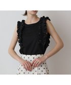 【グレース コンチネンタル/GRACE CONTINENTAL】のフリルカットトップ ブラック|ID: prp329100004489090 ipo3291000000031832276