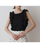 【グレース コンチネンタル/GRACE CONTINENTAL】のフリルカットトップ ブラック|ID: prp329100004489090 ipo3291000000032598921