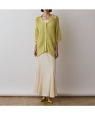 【グレース コンチネンタル/GRACE CONTINENTAL】のメッシュスキッパーニットカーディガン イエロー|ID: prp329100004489093 ipo3291000000032744809