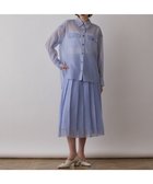 【グレース コンチネンタル/GRACE CONTINENTAL】のマットシアープリーツスカート ブルー|ID: prp329100004489096 ipo3291000000031832314