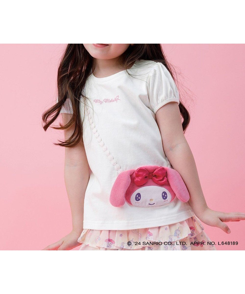 【エニファム/any FAM / KIDS】の【サンリオキャラクターズ×any FAM】ポシェットTシャツ インテリア・キッズ・メンズ・レディースファッション・服の通販 founy(ファニー) 　ファッション　Fashion　キッズファッション　KIDS　トップス・カットソー　Tops/Tees/Kids　カットソー　Cut And Sew　シンプル　Simple　ポシェット　Pochette　夏　Summer　春　Spring　S/S・春夏　Ss・Spring/Summer　ホワイト×マイメロディ|ID: prp329100004490735 ipo3291000000031902002