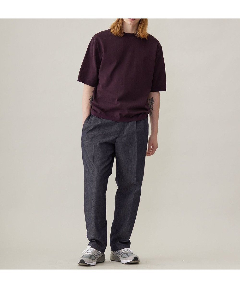 【アンフィーロ/UNFILO / MEN】のFINE MOVE クルーネック ニット 24年春夏商品 インテリア・キッズ・メンズ・レディースファッション・服の通販 founy(ファニー) 　ファッション　Fashion　メンズファッション　MEN　トップス・カットソー　Tops/Tshirt/Men　ニット　Knit Tops　セーター　Sweater　ロング　Long　エレガント 上品　Elegant　夏　Summer　春　Spring　S/S・春夏　Ss・Spring/Summer　ボルドー|ID: prp329100004490759 ipo3291000000031824019