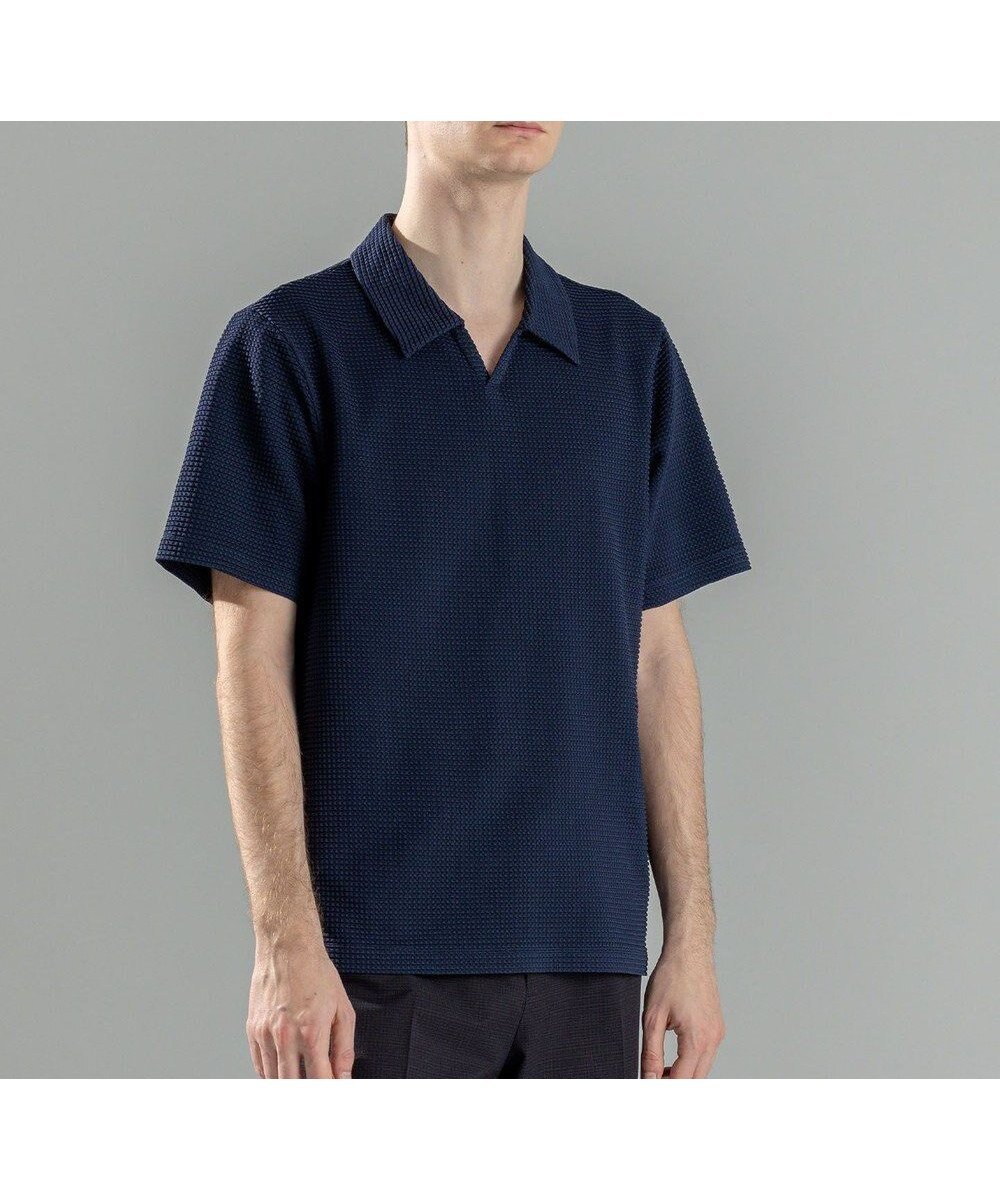 【ジョゼフ オム/JOSEPH HOMME / MEN】の【WEB限定】【オリジナル素材/シワになりにくい】ライトタックジャージー スキッパー インテリア・キッズ・メンズ・レディースファッション・服の通販 founy(ファニー) 　ファッション　Fashion　メンズファッション　MEN　トップス・カットソー　Tops/Tshirt/Men　シャツ　Shirts　カットソー　Cut And Sew　スキッパー　Skipper　レギュラー　Regular　夏　Summer　春　Spring　S/S・春夏　Ss・Spring/Summer　ネイビー系|ID: prp329100004490768 ipo3291000000031962122