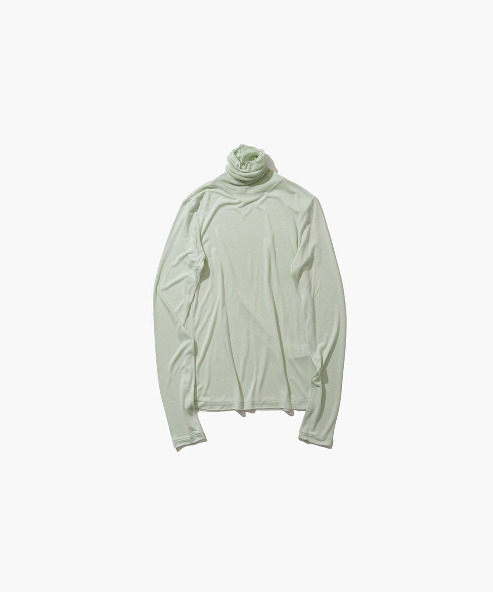 【エイトン/ATON】のMODAL SILK JERSEY タートルネック インテリア・キッズ・メンズ・レディースファッション・服の通販 founy(ファニー) 　ファッション　Fashion　レディースファッション　WOMEN　トップス・カットソー　Tops/Tshirt　シャツ/ブラウス　Shirts/Blouses　ロング / Tシャツ　T-Shirts　カットソー　Cut and Sewn　タートルネック　Turtleneck　カットソー　Cut And Sew　シルク　Silk　タートルネック　Turtleneck　レギュラー　Regular　夏　Summer　春　Spring　S/S・春夏　Ss・Spring/Summer　MINT|ID: prp329100004490807 ipo3291000000031916164