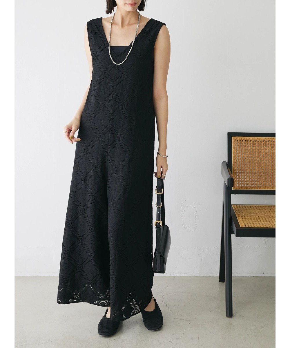 【グリーンパークス/Green Parks】のクラシックレースロンパース インテリア・キッズ・メンズ・レディースファッション・服の通販 founy(ファニー) 　ファッション　Fashion　レディースファッション　Ladies' Fashion Online　ワンピース　Dress　オールインワン ワンピース　All In One Dress　サロペット　Salopette　おすすめ　Recommend　インナー　Inner　クラシック　Classic　サロペット　Overalls　スマート　Smart　ビーチ　Beach　ポケット　Pocket　リゾート　Resort　レース　Race　ロング　Long　ロンパース　Rompers　ヴィンテージ　Vintage　エレガント 上品　Elegant　夏　Summer　春　Spring　S/S・春夏　Ss・Spring/Summer　水着　Swimsuit　Black|ID: prp329100004490871 ipo3291000000032466539