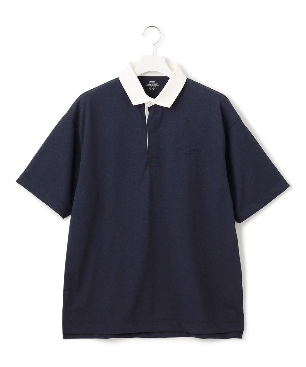 【ジェイプレスヨークストリート/J.PRESS YORK STREET】の【UNISEX】オーバーシルエットラガーシャツ インテリア・キッズ・メンズ・レディースファッション・服の通販 founy(ファニー) 　ファッション　Fashion　レディースファッション　Fashion for Women　トップス・カットソー　Cut & Sew Tops　シャツ・ブラウス・オフィスカジュアル　Elegant Blouses & Button-Ups　ポロシャツ・きれいめカジュアル　Smart-Casual Polo Tops　ユニセックス　Unisex, Genderless　ポロシャツ　Polo Shirt, Collared Tee　夏　Summer　春　Spring　S/S・春夏　SS, Spring/Summer, Warm Season　ネイビー系|ID: prp329100004490891 ipo3291000000033490476