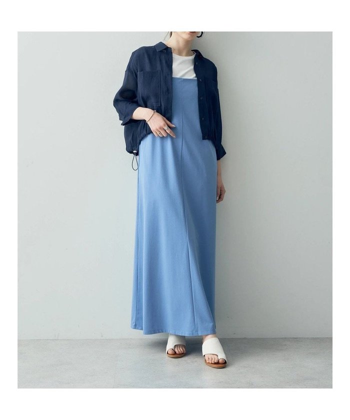 【イェッカ ヴェッカ/YECCA VECCA】の【2点SET】シアーシャツ×Aラインキャミワンピース インテリア・キッズ・メンズ・レディースファッション・服の通販 founy(ファニー) https://founy.com/ ファッション Fashion レディースファッション WOMEN ワンピース Dress キャミワンピース No Sleeve Dresses キャミワンピース Cami Dress ジャージ Jersey ポケット Pocket 夏 Summer 春 Spring S/S・春夏 Ss・Spring/Summer |ID: prp329100004490910 ipo3291000000031976525