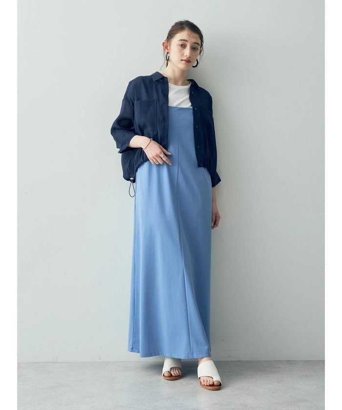 【イェッカ ヴェッカ/YECCA VECCA】の【2点SET】シアーシャツ×Aラインキャミワンピース インテリア・キッズ・メンズ・レディースファッション・服の通販 founy(ファニー) https://founy.com/ ファッション Fashion レディースファッション WOMEN ワンピース Dress キャミワンピース No Sleeve Dresses キャミワンピース Cami Dress ジャージ Jersey ポケット Pocket 夏 Summer 春 Spring S/S・春夏 Ss・Spring/Summer |ID: prp329100004490910 ipo3291000000032440960