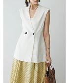 【グリーンパークス/Green Parks】のAnriettMusee ネック切替デザインベスト Off White|ID: prp329100004490930 ipo3291000000031865002