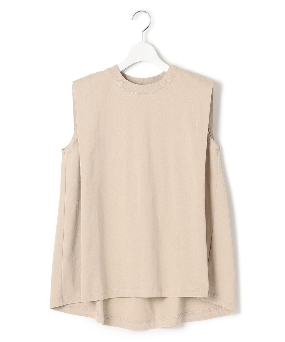 【ジェイプレスヨークストリート/J.PRESS YORK STREET】の【WOMEN】タックノースリーブ プルオーバー インテリア・キッズ・メンズ・レディースファッション・服の通販 founy(ファニー) 　ファッション　Fashion　レディースファッション　WOMEN　トップス・カットソー　Tops/Tshirt　キャミソール / ノースリーブ　No Sleeves　シャツ/ブラウス　Shirts/Blouses　ロング / Tシャツ　T-Shirts　プルオーバー　Pullover　カットソー　Cut and Sewn　おすすめ　Recommend　カットソー　Cut And Sew　ノースリーブ　No Sleeve　バランス　Balance　フレア　Flare　夏　Summer　春　Spring　S/S・春夏　Ss・Spring/Summer　ベージュ系|ID: prp329100004490952 ipo3291000000031991017