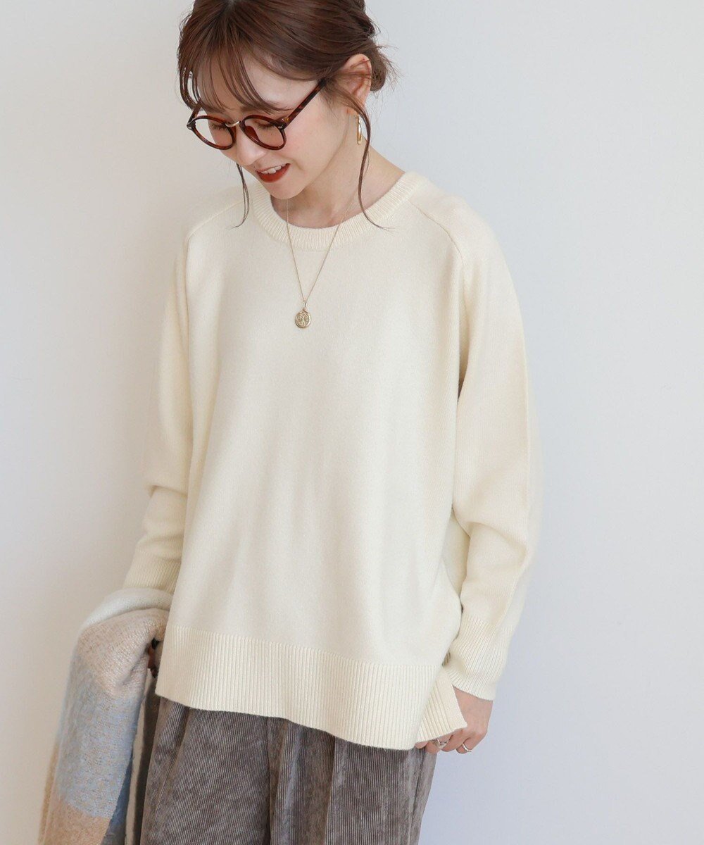 【アメリカンホリック/AMERICAN HOLIC】のバイパチラグランニットプルオーバー インテリア・キッズ・メンズ・レディースファッション・服の通販 founy(ファニー) 　ファッション　Fashion　レディースファッション　WOMEN　トップス・カットソー　Tops/Tshirt　ニット　Knit Tops　プルオーバー　Pullover　イエロー　Yellow　セーター　Sweater　なめらか　Smooth　ロング　Long　ワイド　Wide　A/W・秋冬　Aw・Autumn/Winter・Fw・Fall-Winter　エレガント 上品　Elegant　Ivory|ID: prp329100004491063 ipo3291000000031663984